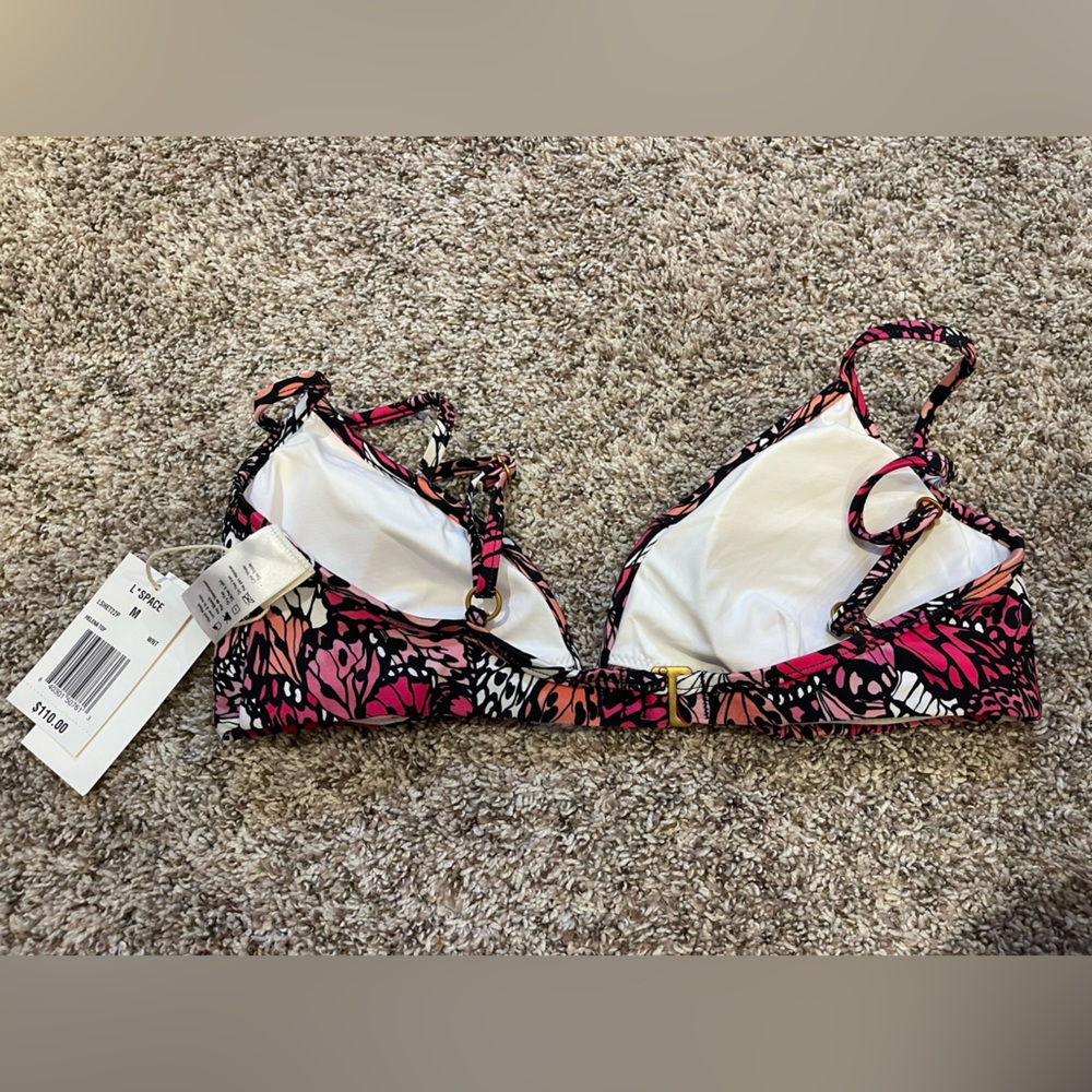 L*Space Helena Bikini Top in Butterfly Print - Picture 4 of 5